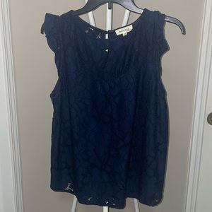 Navy blue top